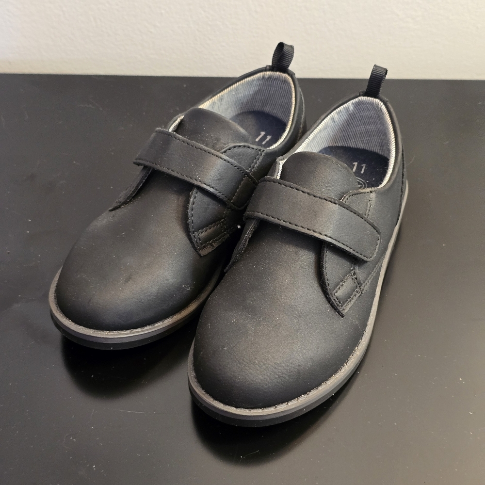 Wonder Nation Black Kids 11 Dress Shoes
